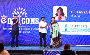 Congratulations to Dr. Lasya Thambidurai on receiving the prestigious EDUICONS 2026 Award